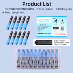 100Pcs Splicer Fiber Optic Connector For SC-APC SC-UPC FTTH Embedded Leather