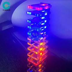 DIY LED Music Spectrum Electronic Kit Crystal Column Audio Display LM339 LM358