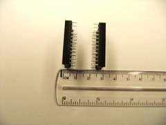 5x Pack Lot DIP24 Wide DIP IC Sockets 24 Pins 2 Rows 12 Pins Each Sides Circuit