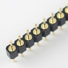 1Pcs Gold Plated 2.54mm Pitch Male 40 Pin Single Straight Round Header Strip