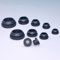 4mm-50mm Black Silicone Rubber Snap-in Wiring Grommets Open Blind Plugs Bushing