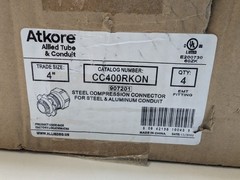 ALLIED CC400RKON Steel Compression EMT Connector 4″ (box of 4)