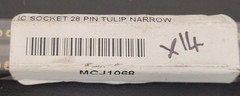 (1 PC) IC SOCKET 28 PIN TULIP NARROW UNKNOWN