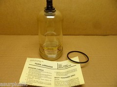 PARKER HANNIFIN PS225 PNEUMATIC FILTER LUBRICATOR BOWL W/DRAIN VALVE NOS