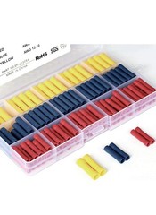 ELECFUN 200 pcs Insulated Straight Wire Butt Splice Connectors Kit