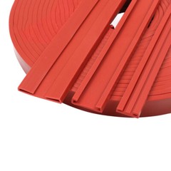 Red Double U-profil Edging Trim Seal Glass Metal Plate P Clip Edge Protection