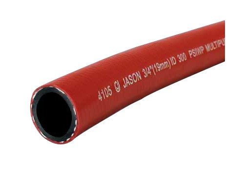 4105-0037 Jason 3/8-Inch 300PSI Multi-Purpose Red Rubber Hose 5-Feet NEW
