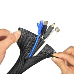 Expandable Braided Cable Sleeving 2mm-80mm Black Wire Harness, Auto, Sheathing