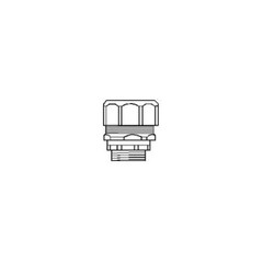 PECO RT-150S, 1-1/2″, Steel, Insulated, Straight, Liquid Tight Connector, 1 pc