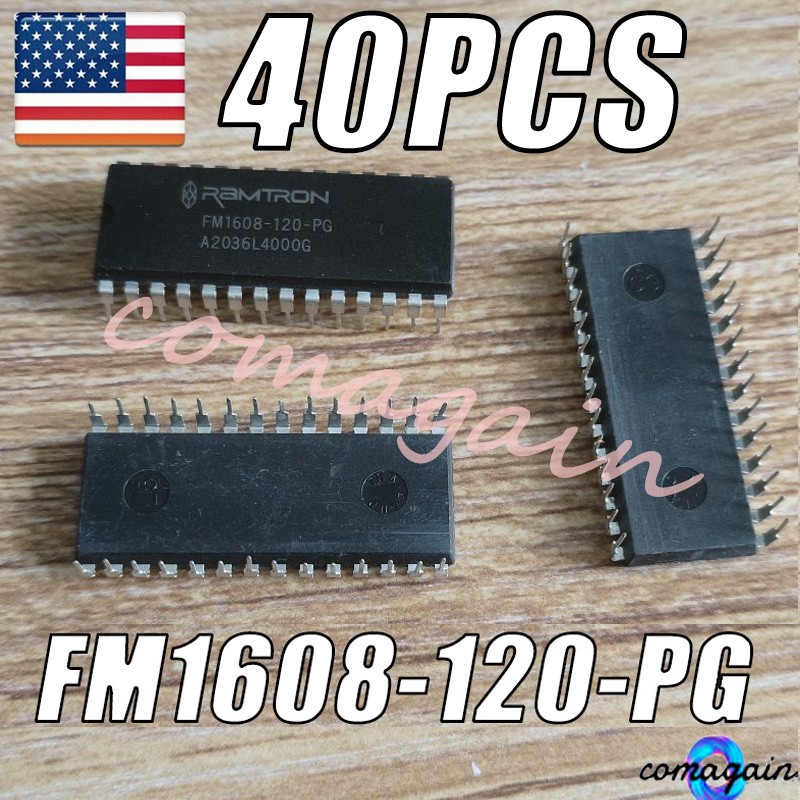 40 X For Ramtron FM1608-120-P FM1608-120-PG FM1608 64Kbit FRAM NVRAM IC DIP-28