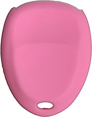Silicone Key Fob Cover Protector for 5-Button Remote, Compatible w Color: Pink