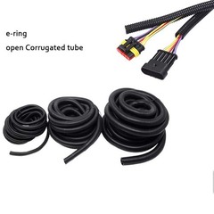 Split Convoluted Tubing Conduit Sleeving Wiring Harness Loom Protect 7~28mm