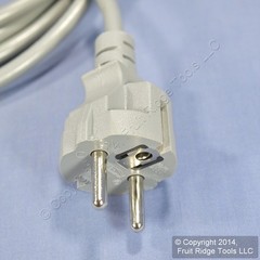 Pacific Mueller H03VV-F3G Gray Flexible PVC Multi-Conductor 300V European Cord