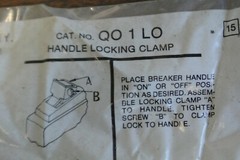 LOT of 3 / SQUARE D QO1LO HANDLE LOCKING CLAMP NEW SURPLUS