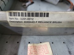 Qty 2 Reliance Electric 404844-DF RE44DF Carbon Motor Brush New .5 x 1.25 x 1.5”
