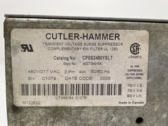 Cutler Hammer CPSS2480YSLT Transient Voltage Surge Suppressor, 3PH, 4W, 480/277V