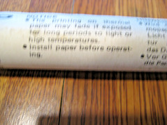 SHARP EA-1195P 5 ROLLS THERMAL PAPER BRAND NEW In Tube