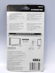 Monster Products 140675-00 Decor Brush Wall Plate, White