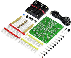 Electronic LED Flashing Lights Soldering Practice Board PCB DIY Kit EK1874