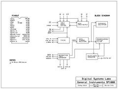 Speech IC SP1000 Speech Recognition & Synthesis, General Instruments, IC, 2 Pcs