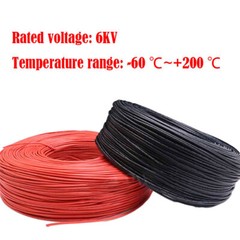 Silicone Cable Silicone Strand High Flex Wire 6KV 14~22AGW Tinned Copper Wire