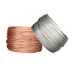 Copper/Tinned Round Braid Cable 1.5mm²-120mm² Bare Copper Braid Wire Ground Lead