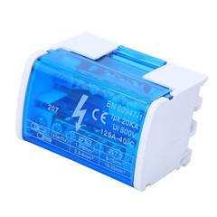 Terminal Block Distribution Box On DIN Rail Compact Universal Connector For