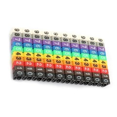100Pcs Cable Marker Set Durable Easy-to-Use For Color-Coding Cables
