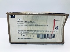 UNUSED 3M 5302 MOTOR LEAD PIGTAIL SPLICE 1-KIT/3-SPLICES