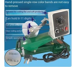 Color Ribbon Coding Machine, Constant Temperature Copper Character Hand Press