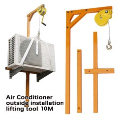 Manual Winch Hoist Lifting Tool Crane for Outside Air Conditioner Installation