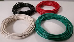 14 GAUGE WIRE WHITE GREEN RED & BLACK PRIMARY AWG STRANDED COPPER 40 feet each