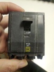 Square D QO 50-Amp 240-Volt plug in 3Pole Circuit Breaker Free Priority Shipping