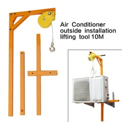 Manual Winch Hoist Lifting Tool Crane for Outside Air Conditioner Installation