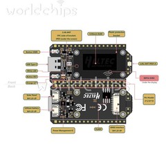 Heltec V4 0.96″ OLED Solar-Powered LoRa 32 Dev-Board GPS ESP32 SX1262 Wi-Fi BLE