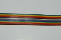 1′ Flat Ribbon Cable 28 AWG, 16 Conductor Multi-color 0.69″W