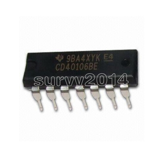10PCS CD40106 CD40106BE 40106 HEX SCHMITT TRIGGER IC NEW