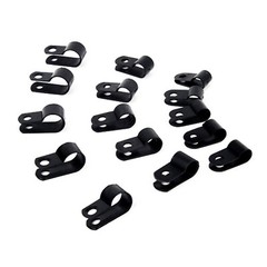 Nylon Black Plastic P Clip Pclip Clamp Hose Cable Holder Conduit Tidy Fastener
