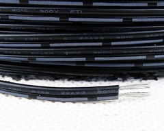 UL2648 Black/White Dual Core Parallel Stranded Cable Wire Tinned Copper 16~28AWG