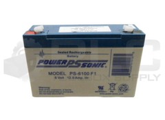 NEW POWER SONIC PS-6100 F1 SEALED RECHARGEABLE BATTERY 6V 12.0A