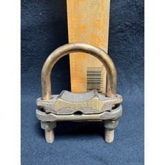 Qty 1 – NOS GPL-27 / 1-1/2″ IPS, 2/0 Bronze Copper U-Bolt Ground Clamp