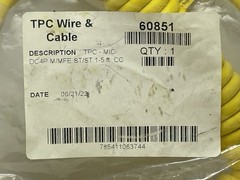 TPC Wire & Cable 60851 Super-Trex DC Micro 4-Pin M/F Coiled Cordset 1-5ft NEW