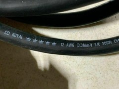 ONE (1) 20A/125V 9-Foot Extension Cord – 12AWG 3 Wire