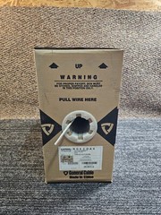 Carol C5775.31.02 1000 ft 1C/18 Rg6/U CM Cable Copper Clad Steel Conductor White