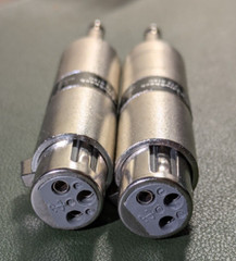 LOT 2 RadioShack 274-016C XLR Female to 1/4″ Plug Lo-Z to Hi-Z Balanced Adapter