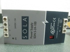 Sola Power Supply SDN 5-24-100 24VDC/5A 115/230VAC 2.6/1.4A 50/60HZ 45930DH
