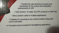 LED Lite Logic 10yr Wrnty Aluminum14 Watt 1322 Lumen Flood/Sconce White IP65