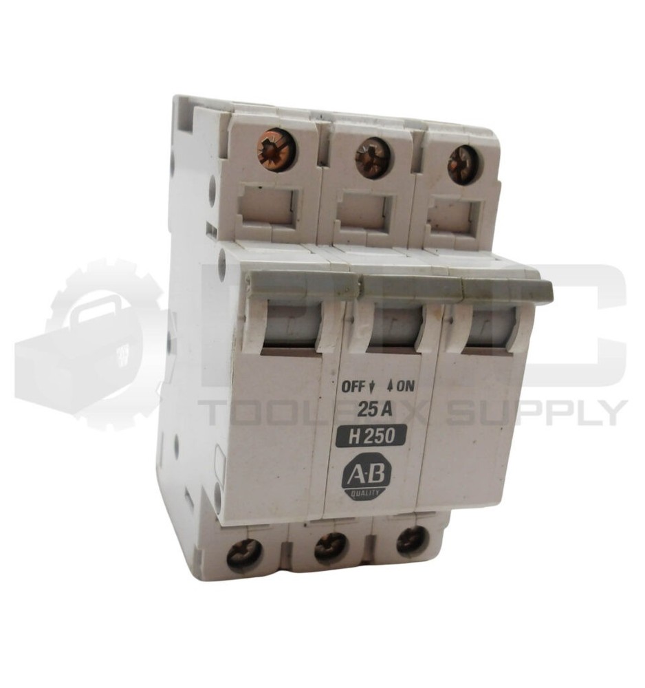 ALLEN BRADLEY 1492-CB3H250 MANUAL MOTOR CONTROLLER CIRCUIT BREAKER 25A