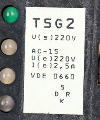 ESGO EAW Motor Protection Device Thermistor TSG2 110V 50-60Hz 220V 2.5A Black