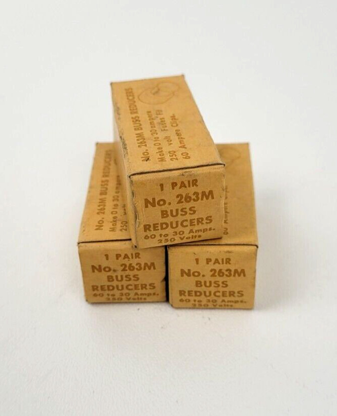 (Lot of 3) BUSS 263M Bussmann Fuse Reducers *NEXT DAY OPTION* NEW